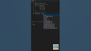 Slicing 2D arrays in numpy #datascience #python #numpy #coding #pythontutorial #datamanipulation