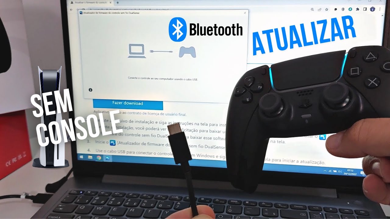 TUTORIAL: Como conectar o controle DualSense do PS5 no PC