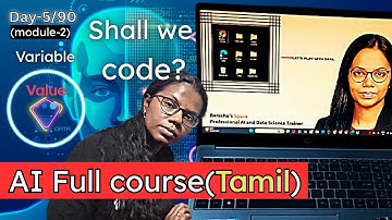 Day-5/90 | Part-2/2 | AI, DS and ML complete course for beginners in Tamil | Hire Ready | Data types