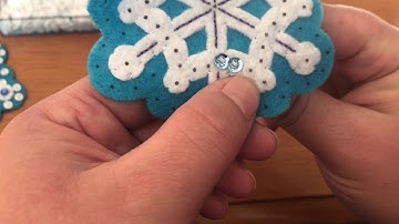 Bucilla Felt Tutorial #5 - Adding Sequins
