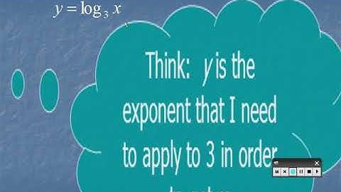 The Logarithmic Function Part 3 of 4