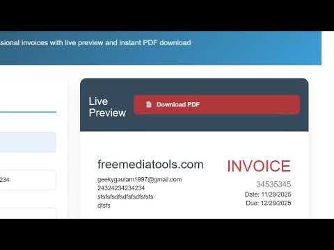 Build a PDF Invoice Generator Using jsPDF & html2canvas in the Browser HTML + JavaScript