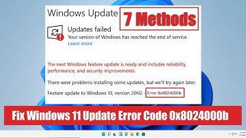 How to Fix Windows 11 Update Error Code 0x8024000b