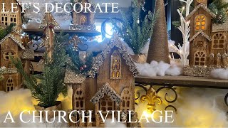 LET’S DECORATE-CHURCH VILLAGE IN MY ENTRYWAY!🎄❤️ by Queen Beez Vintage 2,102 views 2 years ago 11 minutes, 15 seconds