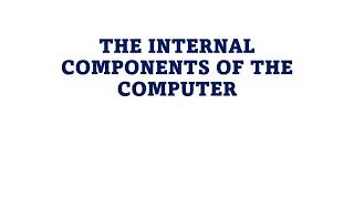 PERFORMANCE TASK | OHS AND PARTS OF THE COMPUTER Profile