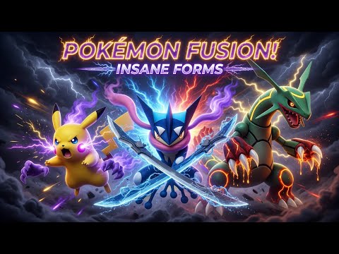 🔥 Pokémon Fusion Evolution! Greninja to Rayquaza Ultimate Fusions ⚡👻🔥
