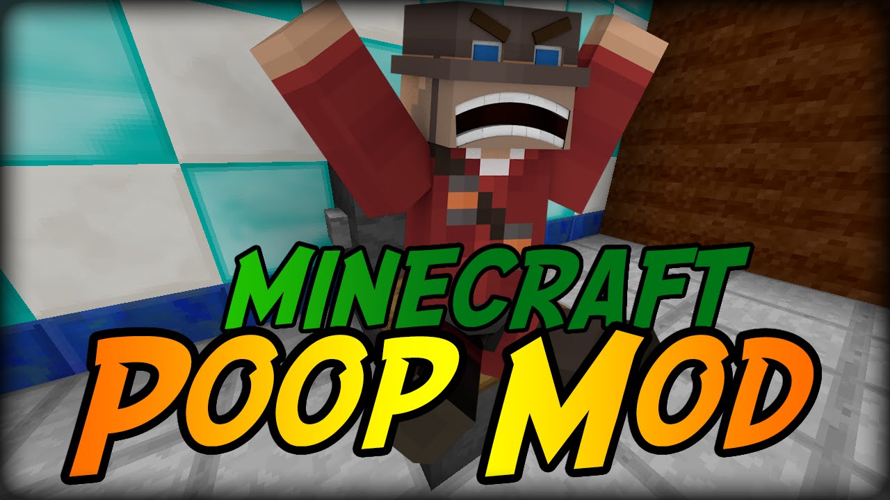  Minecraft  Mod POOP  TOILETS Poop  Mod YouTube