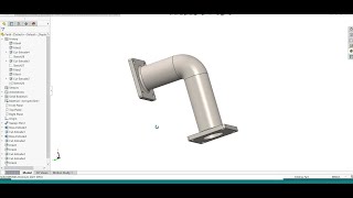 PIPE  L  BO IN SOLIDWORKS  Project curve pipe       Solidworks Tutorial