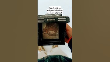 Les dernières neiges au moyen format