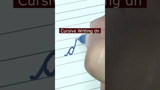 How To Write Small Letter Dn Cursive Writing A To Z