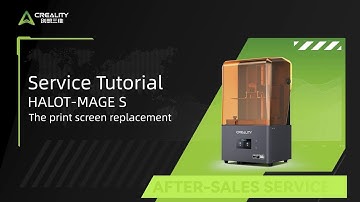 Service Tutorial HALOT MAGE S The print screen replacement
