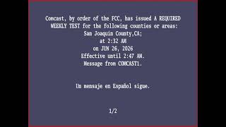 EAS Required Weekly Test - RAW - San Joaquin County, CA (June 26, 2026, 2:32AM)