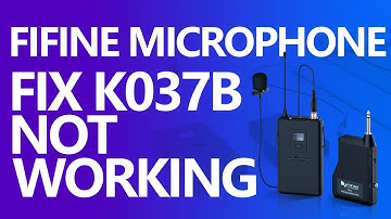 [Tutorial] of Fixing FIFINE Wireless Microphone K037B Not Working