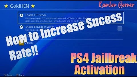How to increase your success rate activating PS4 Jailbreak