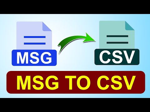 How to Convert MSG to CSV with Free Online Tutorial to Easily Access Outlook MSG Files in Excel?