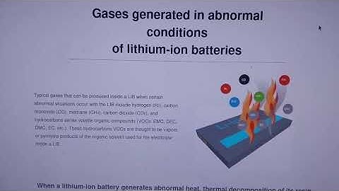 Gas Sensors for Enhancing LFP NMC Battery Safety