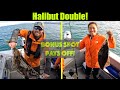 Halibut Double &amp; Bonus Spot Pays Off! Alaskan Halibut Fishing - Juneau, Alaska! AUGUST 2023