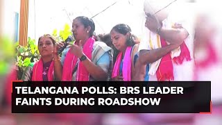 Telangana elections 2023: BRS leader K Kavitha faints during roadshow