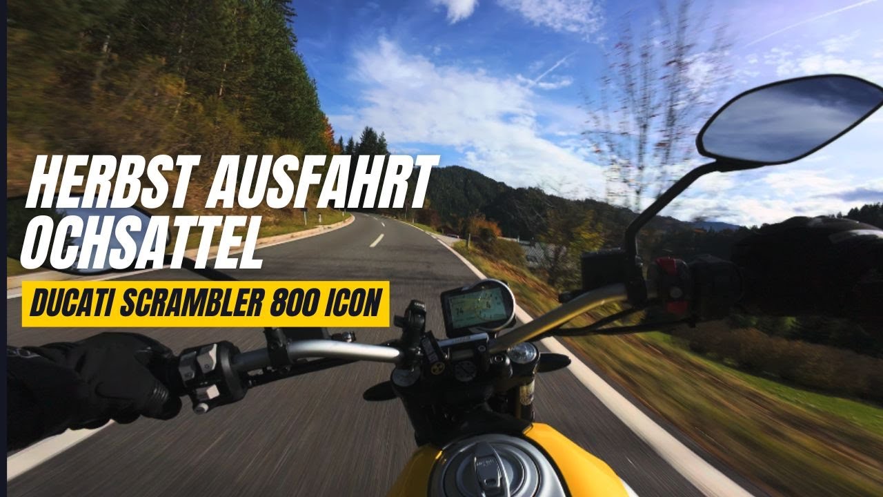 Ducati Scrambler 800 Icon | Ochsattel Lower Austria Ride | POV DJI  Action 4 4k 50FPS
