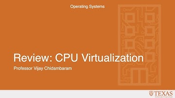 Review: CPU Virtualization