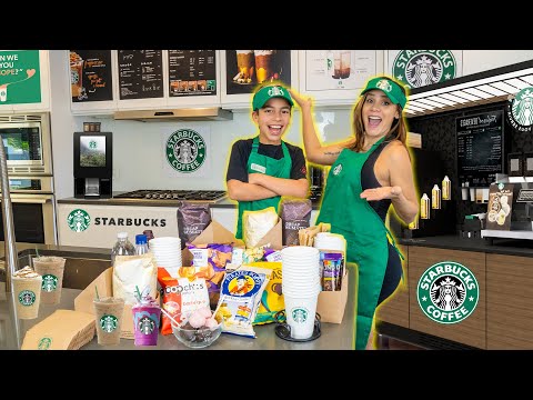 We OPENED Our Own STARBUCKS At Home! **Dream Come True!** | The Royalty Family