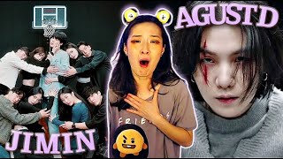 Jimin 지민 'Set Me Free Pt.2' & 'Like Crazy' Dance Practice REACTION | Agust D 'AMYGDALA' MV REACTION