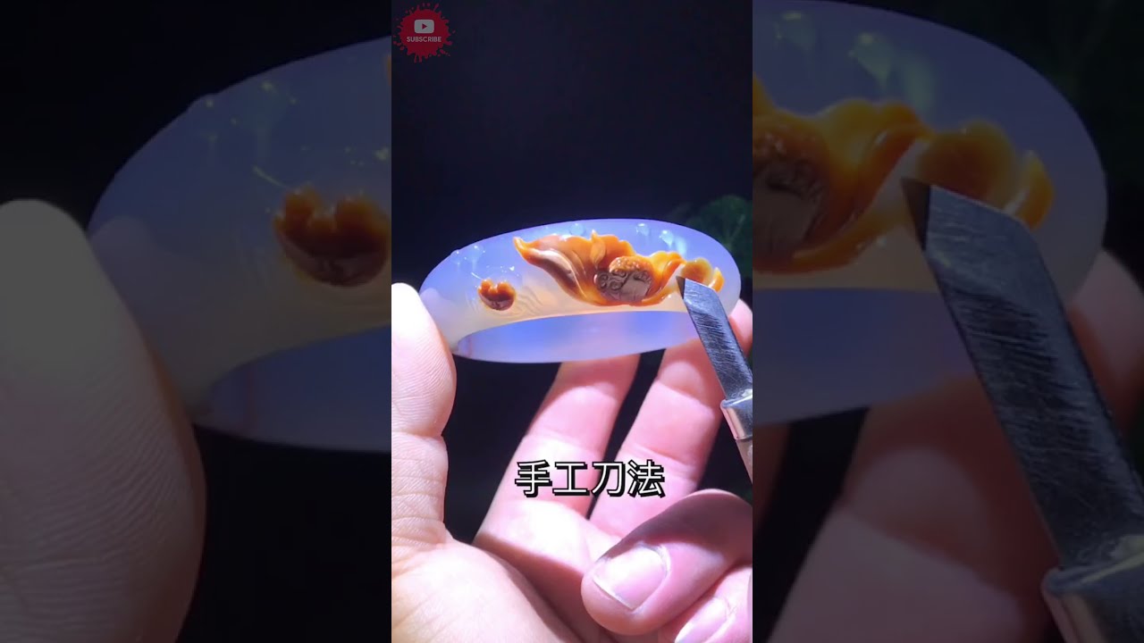 The most expensive jade stone bracelet | jade carving