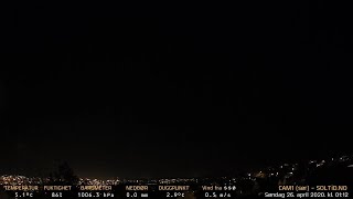Timelapse Cam 1 - Natt til 26. april 2020