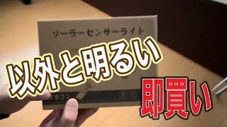 ソーラーライト　明るいぞ！