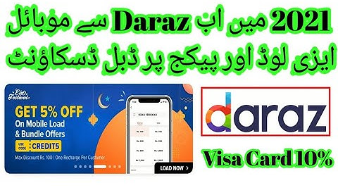 Daraz Double Discount Offer On Easyload / Bundle