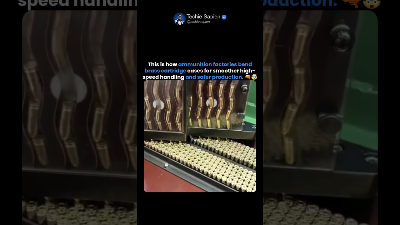 Why Ammunition Cartridge Cases Are Bent During High-Speed Manufacturing 🤯
