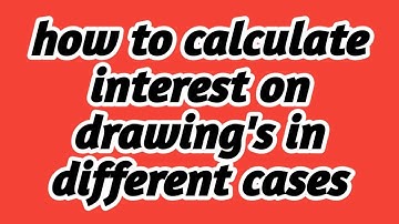 #AccountsBABA Interest on drawing