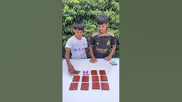 Tamim or Jumman playing amazing memory matching game. #funny #shorts #funwithbrotherz
