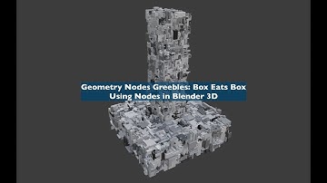LIVENODING: "Box City" Grebbles Using Geometry Nodes in Blender