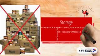 Receiving and storing food in aged care