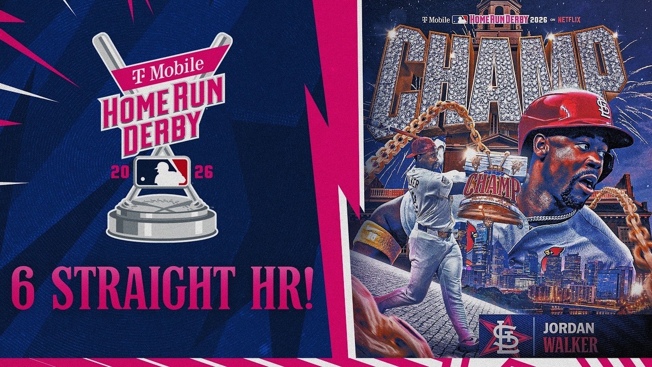 Jordan Walker homers 6 STRAIGHT TIMES to win the 2026 HOME RUN DERBY! 🏆🤯 (1st Cardinals to win HRD!)