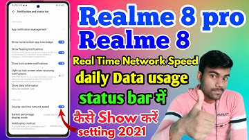 Realme 8 Pro Network Speed Show | Realme 8 Pro Internet Speed Setting  | Tech Boy Mukesh