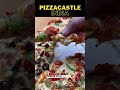 Veggie delight  paneer tikka pizza half n half  pizza castle india  street food india shorts