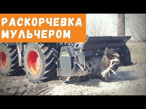 Раскорчевка мульчером-ротоватором |