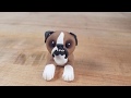 Bulldog cake topper time lapse tutorial