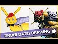 DRAWING WITH MY TINDER DATE!!