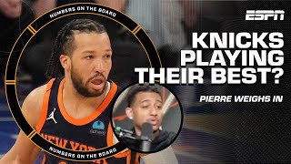 Knicks playing their BEST BASKETBALL? 👀 Resident Knicks fan Pierre weighs in | Numbers on the Board by ESPN 18,575 views 1 day ago 6 minutes, 33 seconds