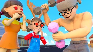 Fatboy Nick Determined To Change - Scary Teacher 3D Protect Girl Friends - Doll Squid Game School