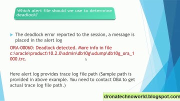 10. Oracle Database Tutorial - Deadlock in Oracle