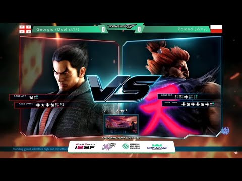 Georgia Vs Poland | European Esports Championship Baku 2022 - Tekken 7