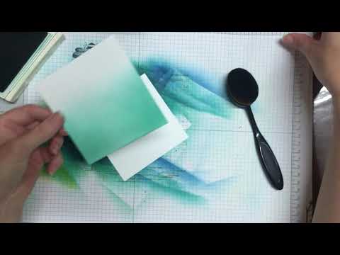 STAMPIN UP: How to Ink Blend with Stampin Up Inkpads and Makeup Brushes