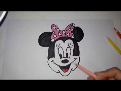 Mini Fare Yuz Minnie Mouse Cizimi How To Draw Minnie Mouse