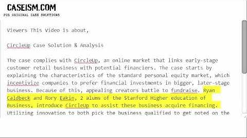 CircleUp Case Solution & Analysis- Caseism.com