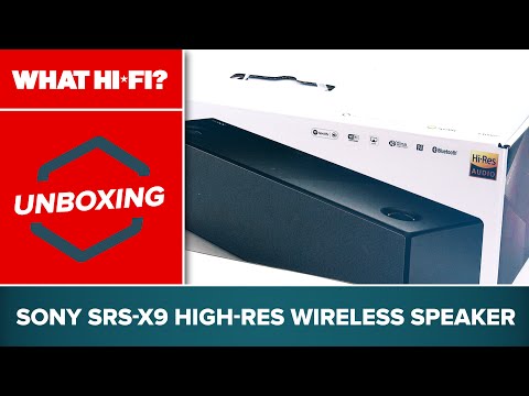 Sony SRS-X9 high-res wireless speaker - unboxing and first look