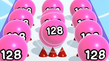 Ball Run 2048 - All Levels Gameplay Android, iOS ( Levels 146 )